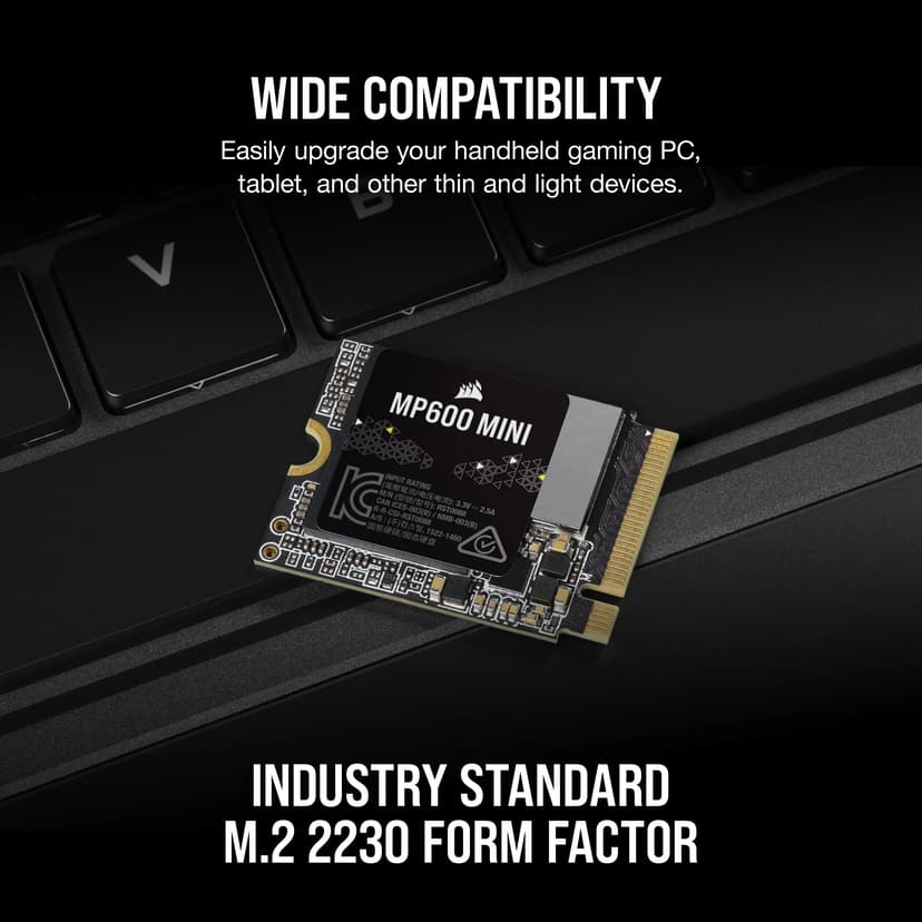Corsair MP600 MINI 2 TB M.2 PCI Express 4.0 NVMe 3D TLC M.2 PCIe 4.0
