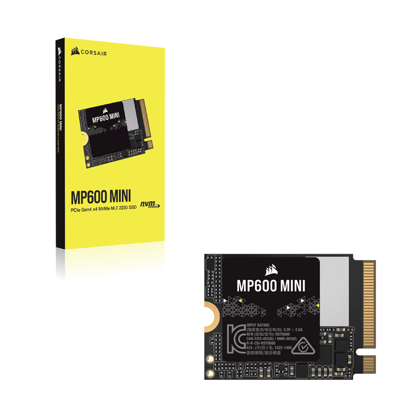Corsair MP600 MINI 2 TB M.2 PCI Express 4.0 NVMe 3D TLC M.2 PCIe 4.0