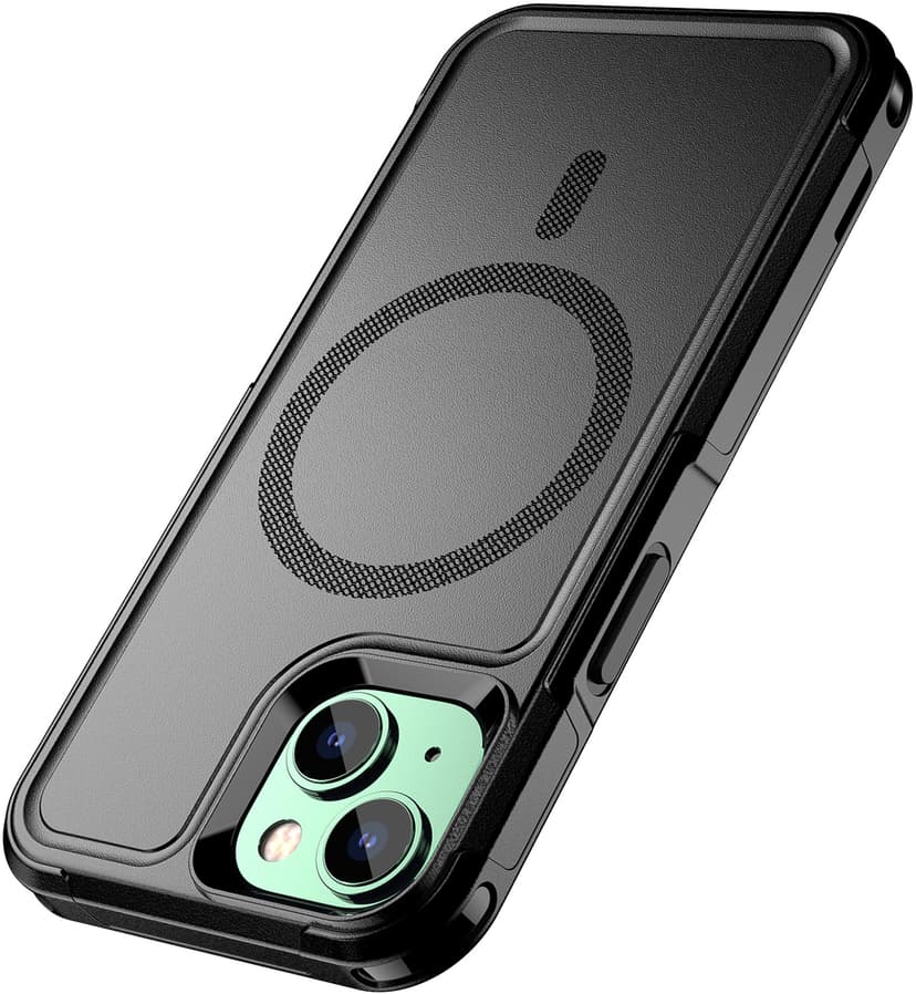 Cirafon Aegis Støtsikkert MagSafe Mobildeksel (MIL-STD-810H) iPhone 13, iPhone 14 Svart