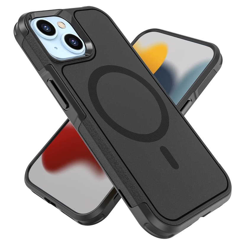 Cirafon Aegis Iskunkestävä MagSafe-puhelinkotelo (MIL-STD-810H) iPhone 15 Musta