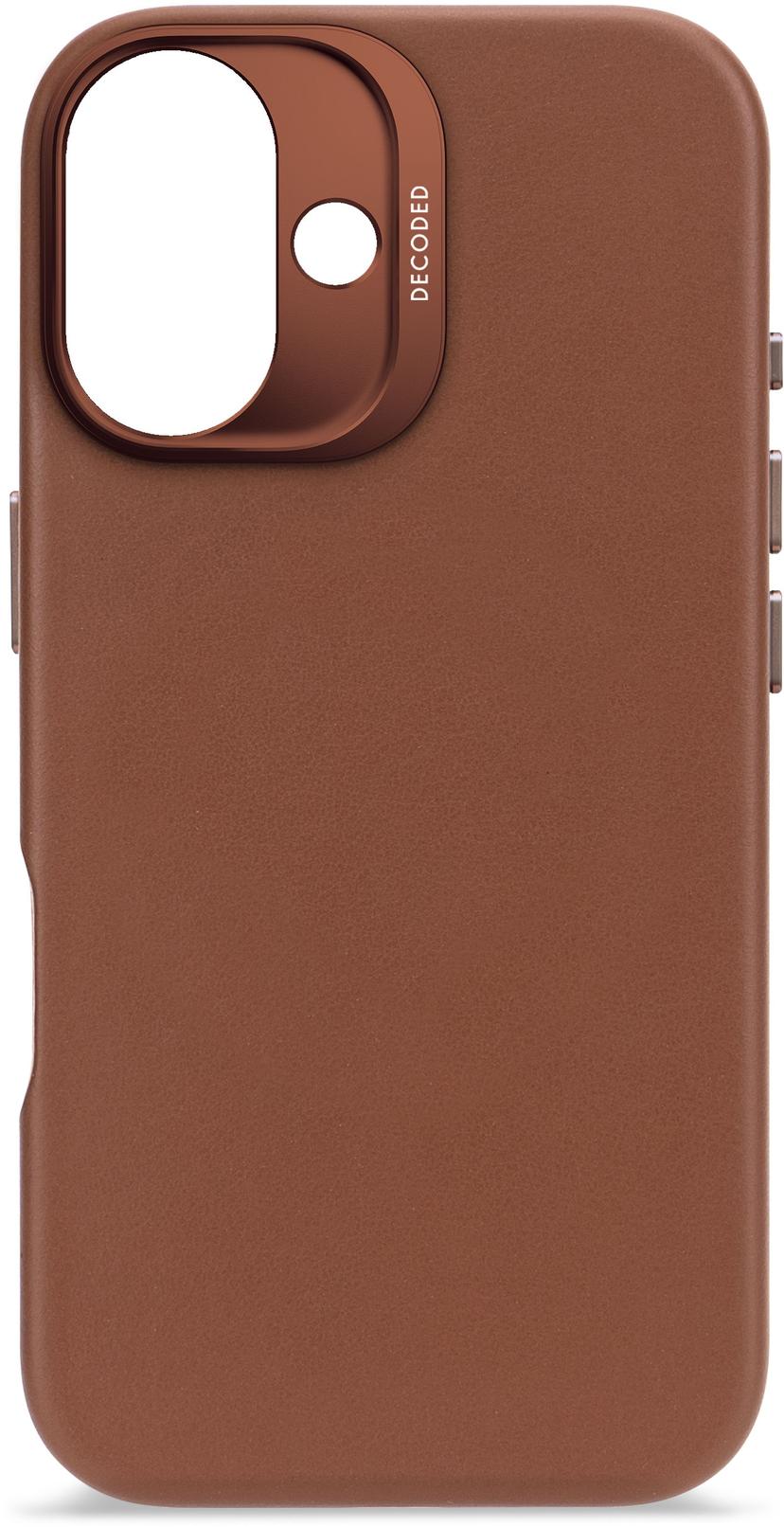 Decoded Leather Backcover iPhone 16 Rusketus