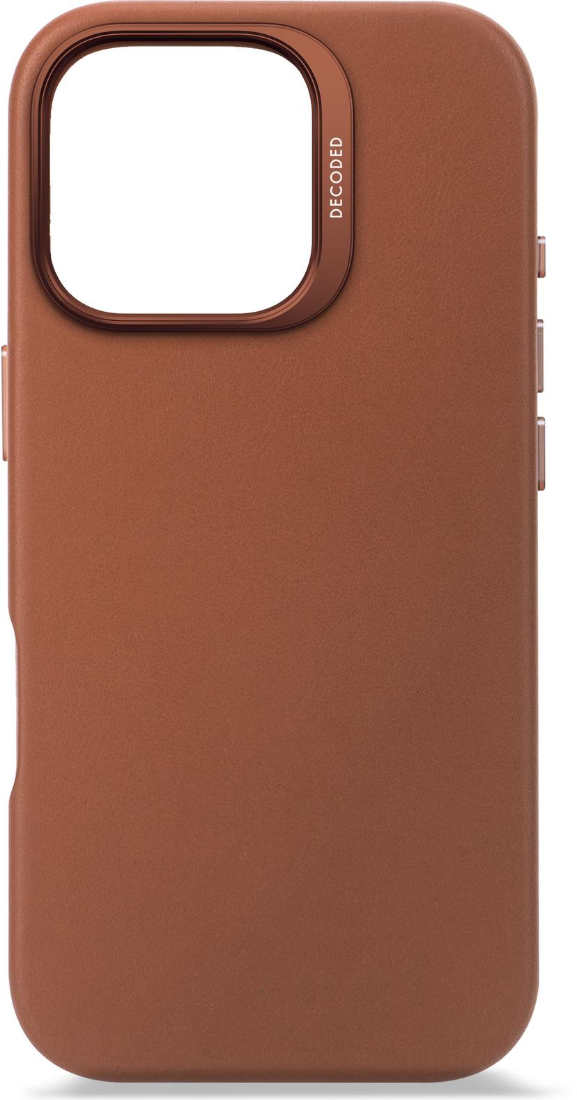 Decoded Leather Backcover iPhone 16 Pro Tan