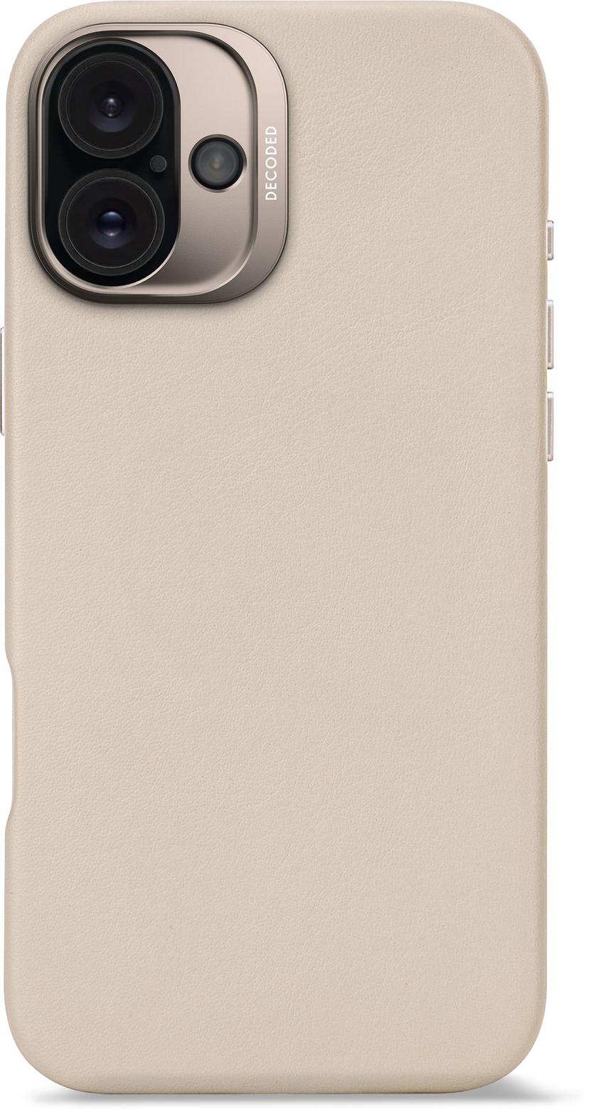 Decoded Leather Backcover iPhone 16 Plus Grå