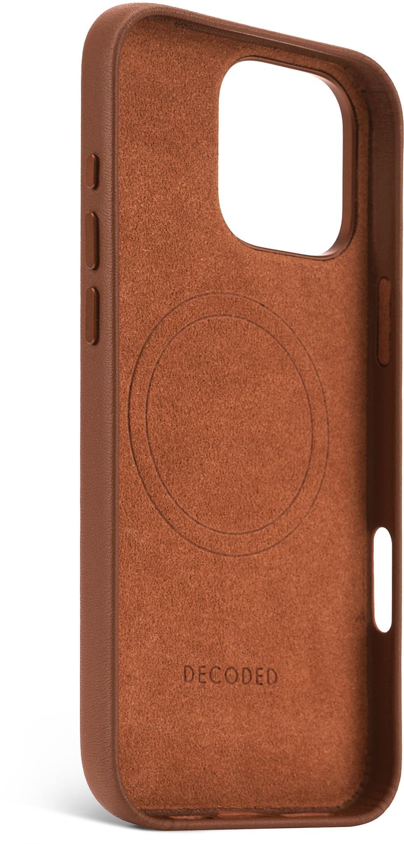 Decoded Leather Backcover iPhone 16 Pro Max Rusketus