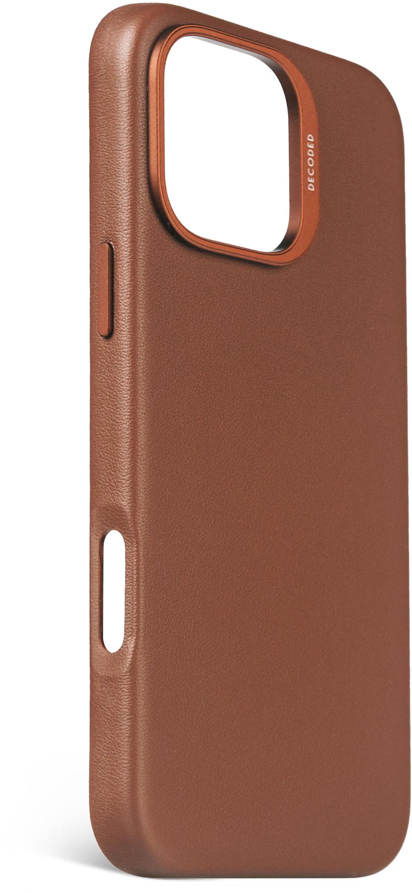 Decoded Leather Backcover iPhone 16 Pro Max Tan