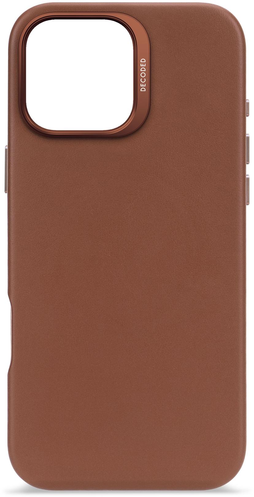Decoded Leather Backcover iPhone 16 Pro Max Tan