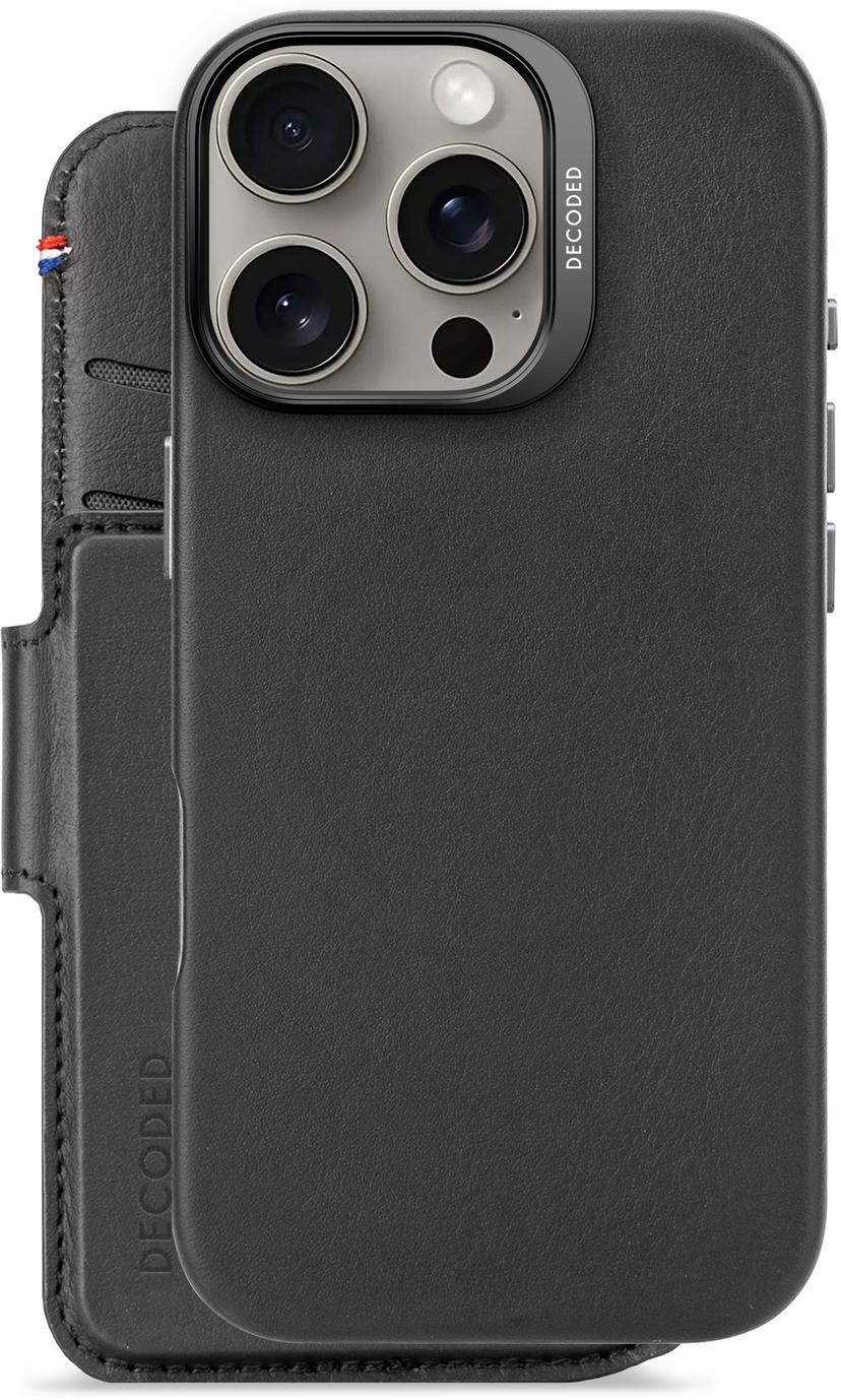 Decoded Leather Detachable Wallet iPhone 16 Pro Sort