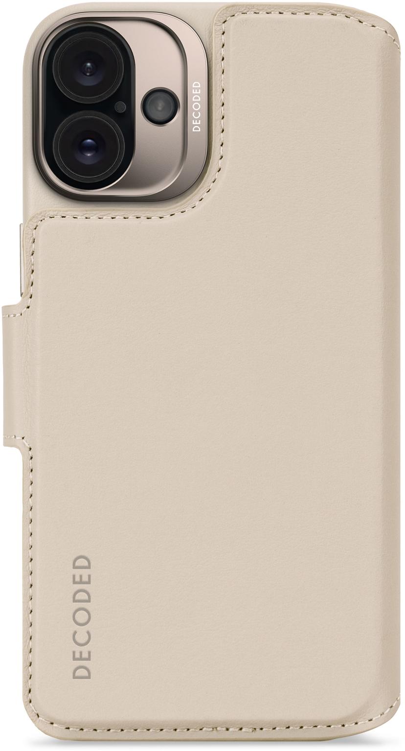 Decoded Leather Detachable Wallet iPhone 16 Plus Harmaa