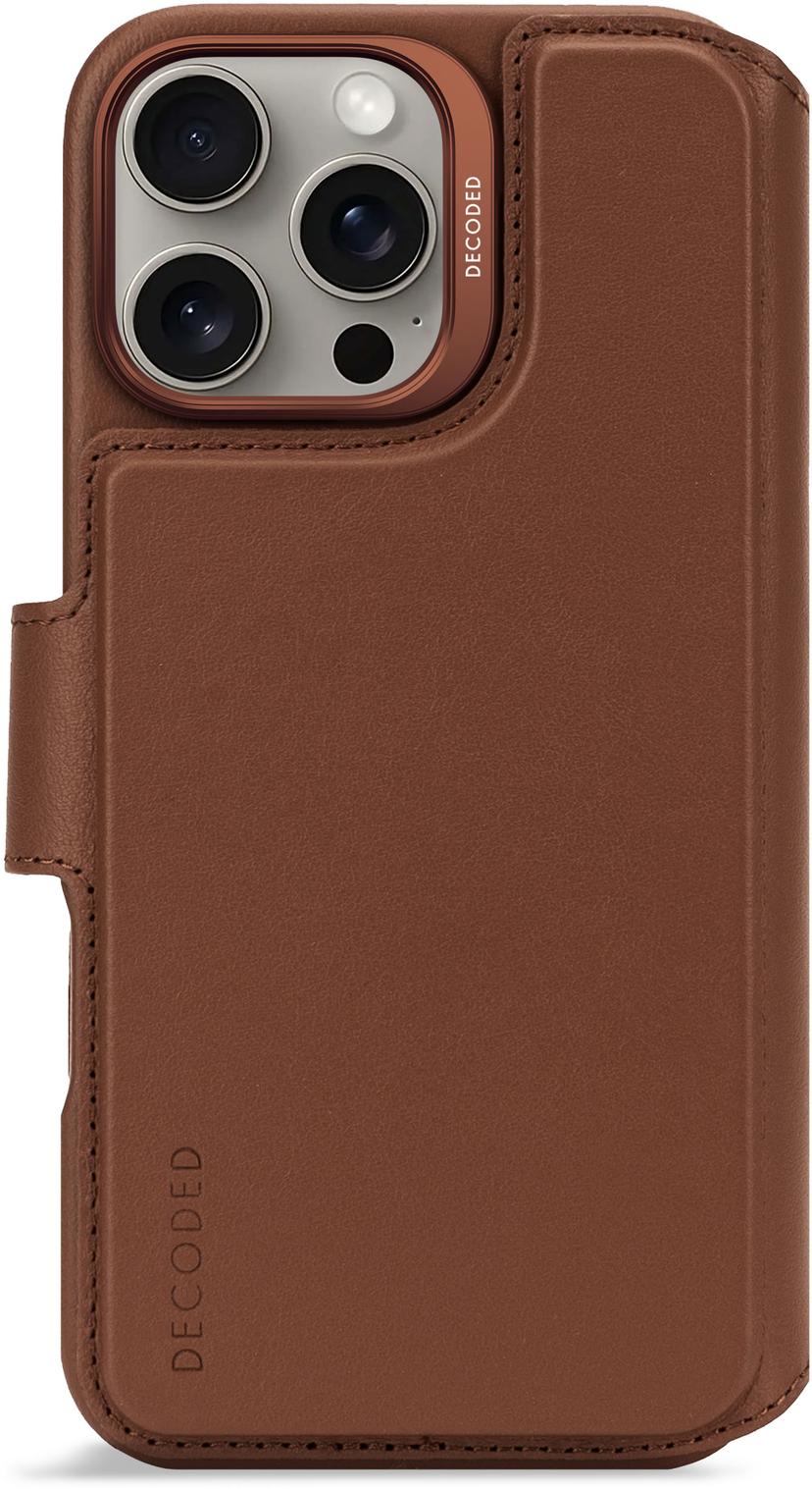 Decoded Leather Detachable Wallet iPhone 16 Pro Max Tan