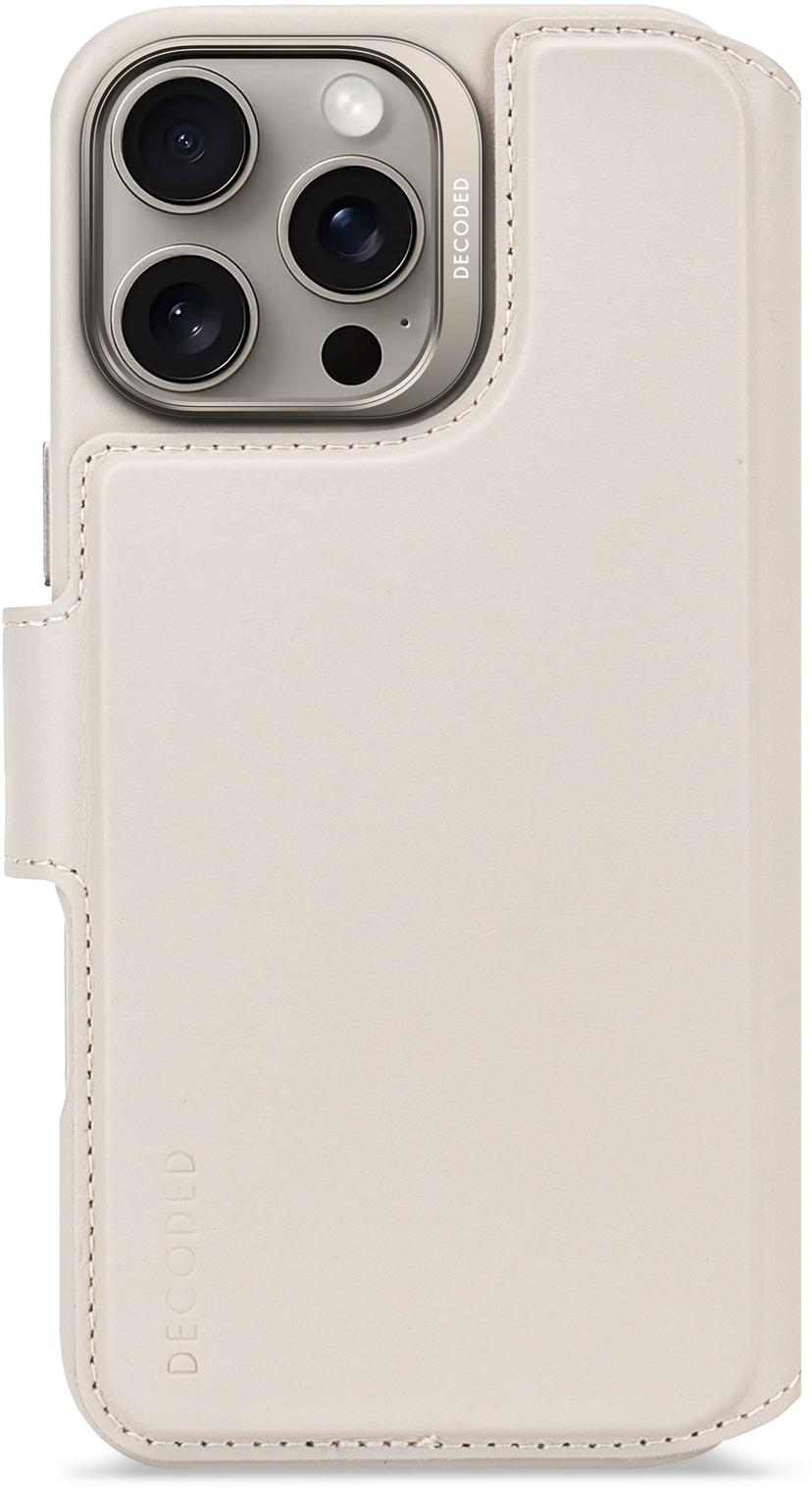 Decoded Leather Detachable Wallet iPhone 16 Pro Max Harmaa