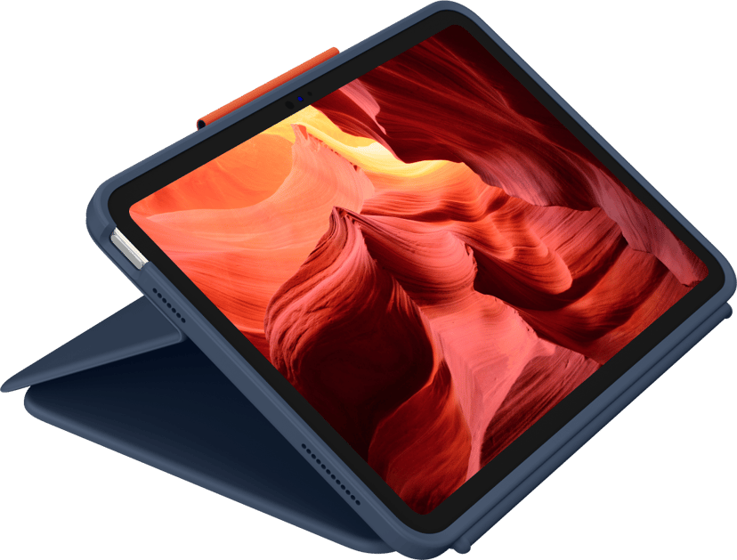 Logitech Rugged Combo 4 Touch iPad 10th gen, iPad 11th gen Nordisk Blå