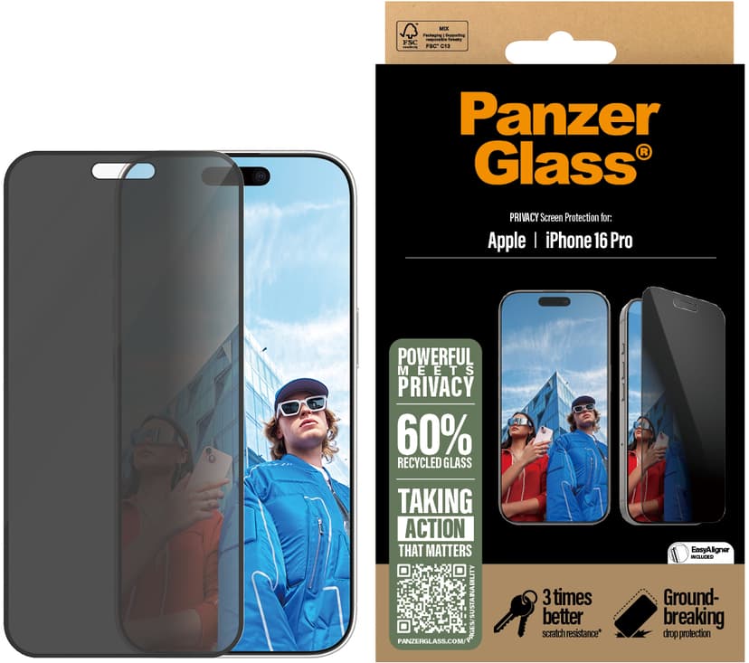 Panzerglass Ultra-Wide Fit Privacy iPhone 16 Pro