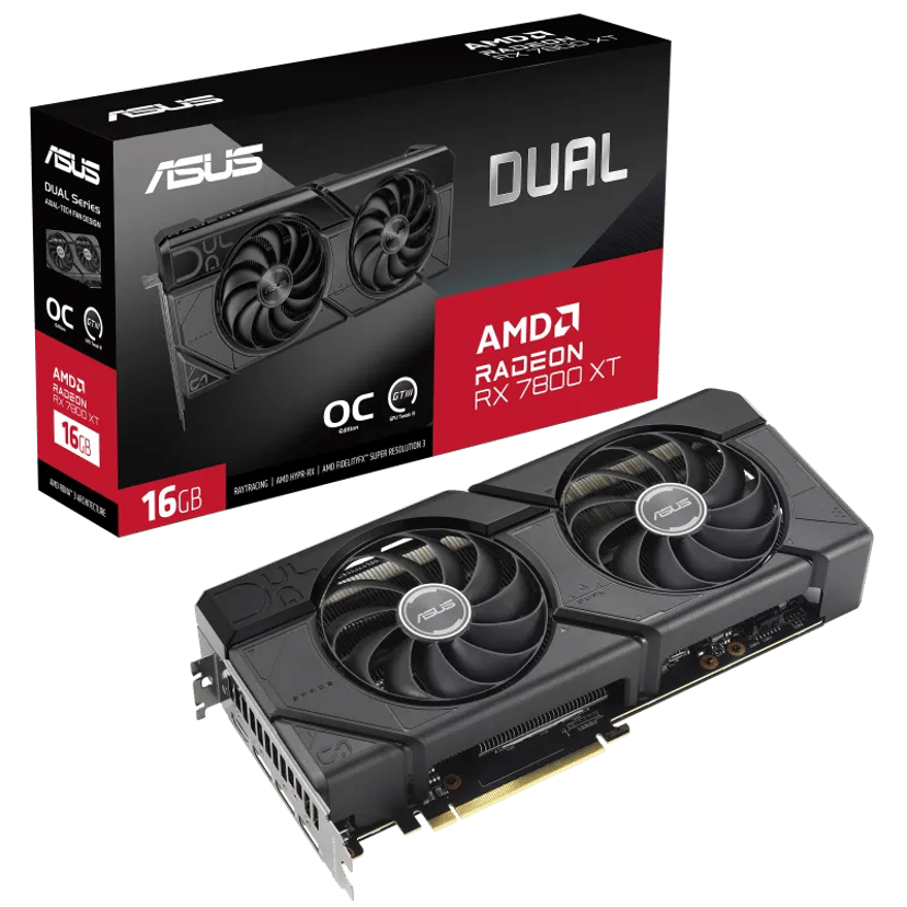 ASUS Radeon RX 7800 XT 16GB Dual OC 16GB