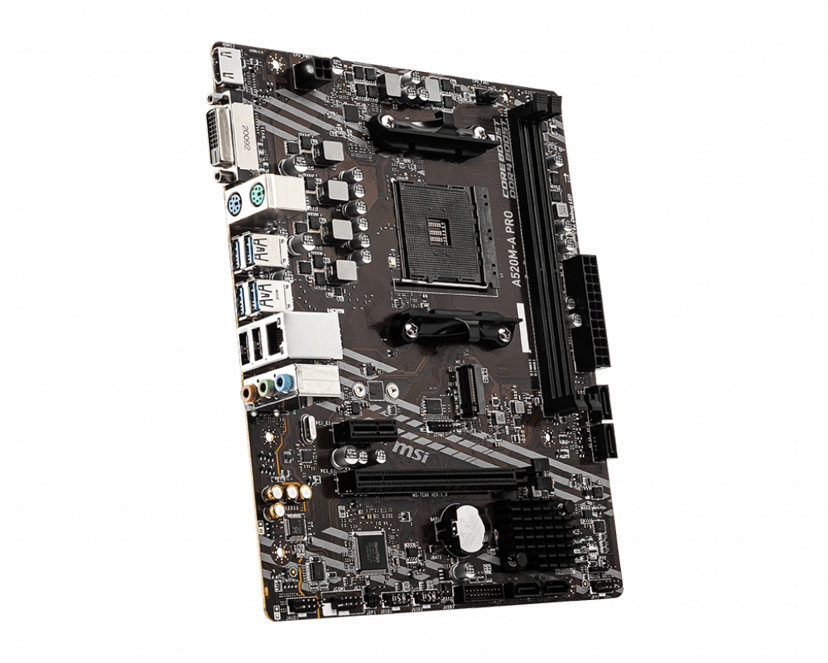 MSI A520M-A Pro Socket AM4 Micro ATX Hovedkort