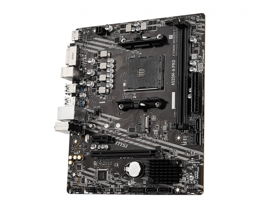 MSI A520M-A Pro Socket AM4 mikro ATX Emolevyt