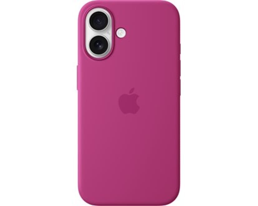 Apple Silicone Case Magsafe iPhone 16 Fuksianpunainen