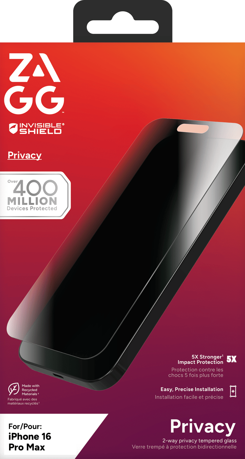 Zagg InvisibleShield Glass Elite Privacy iPhone 16 Pro Max