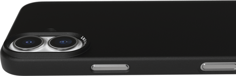 Nudient Thin Case iPhone 16 Plus Musta