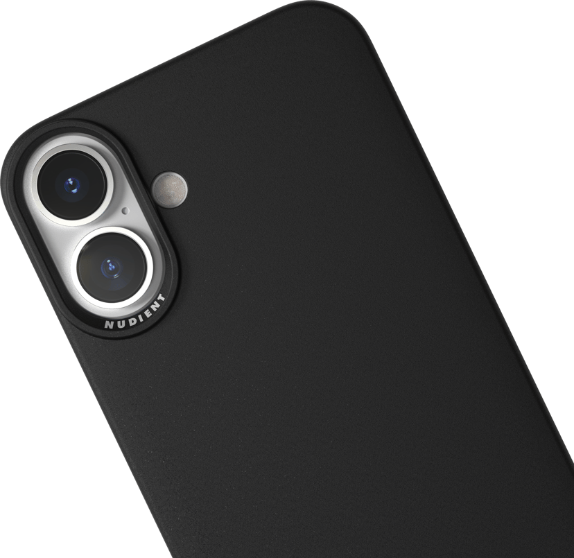 Nudient Thin Case iPhone 16 Plus Musta