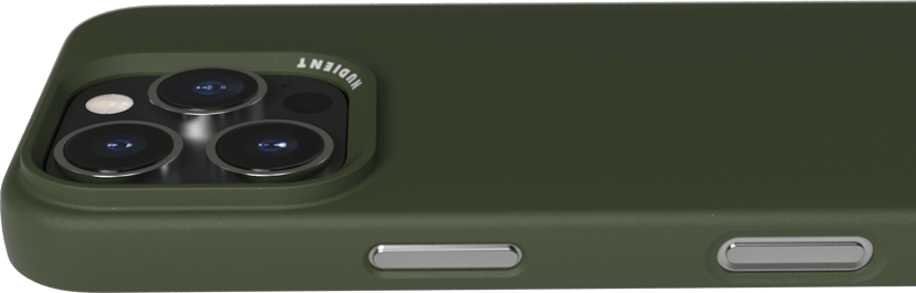 Nudient Thin Case iPhone 16 Pro Grön