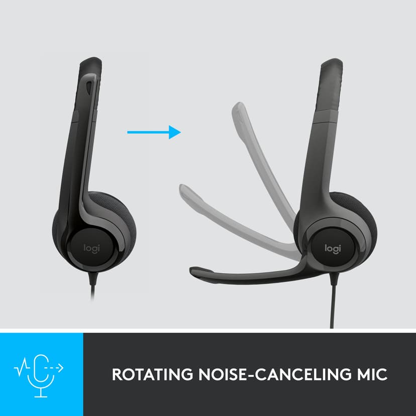 Logitech H390 USB A-tyyppi Musta