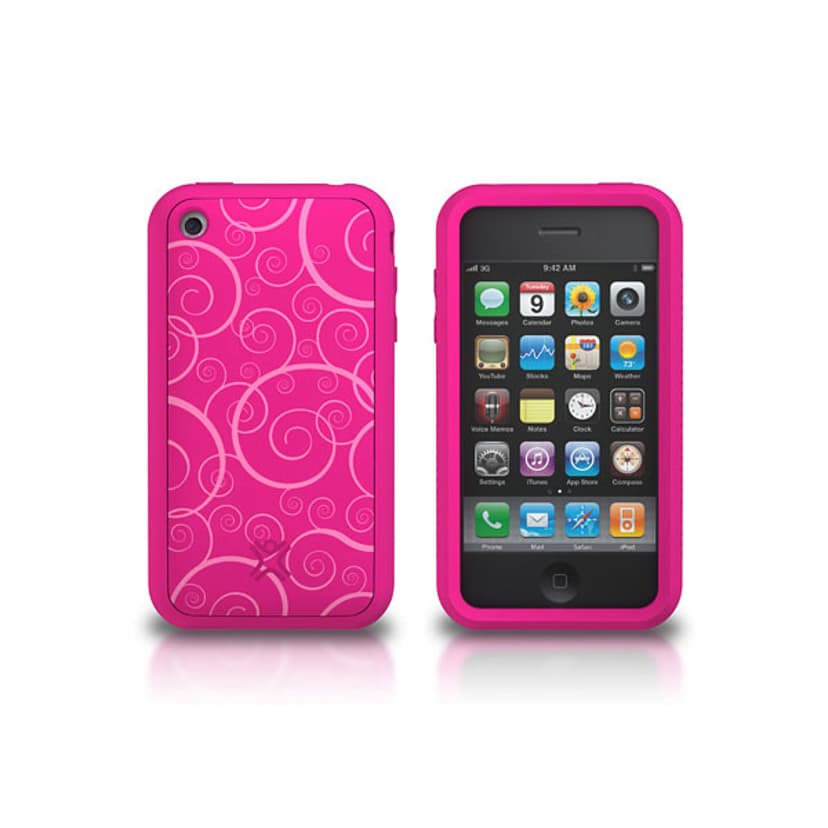 Xtrememac Skin Tw Tatu Iphone 3G/3Gs - Flourish Pink