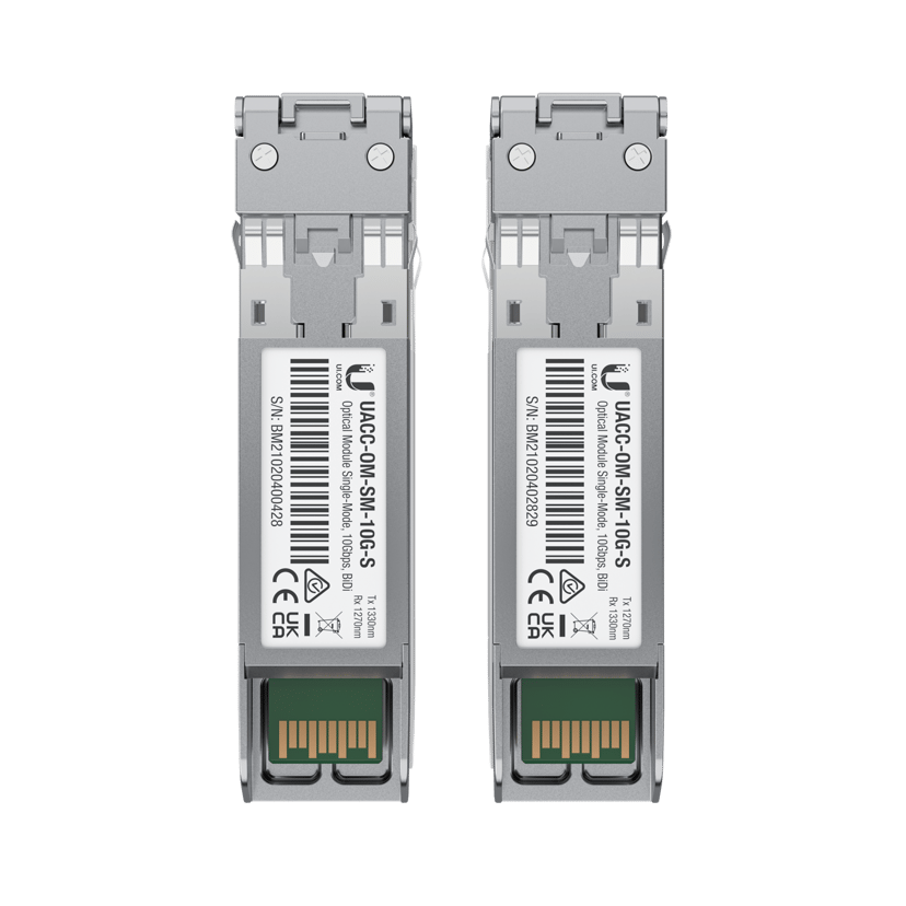 Ubiquiti UACC-OM-SM-10G-S-2 lähetin-vastaanotinmoduuli Valokuitu 10000 Mbit/s