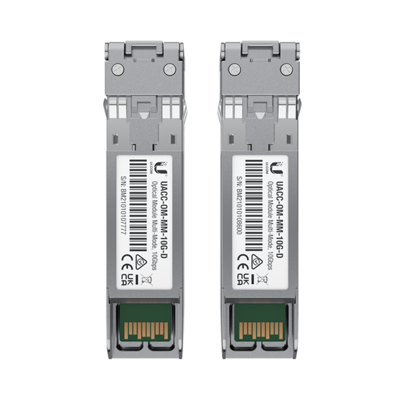 Ubiquiti UACC-OM-MM-10G-D-2 transceiver-moduler för nätverk Fiberoptik 10000 Mbit/s 850 nm