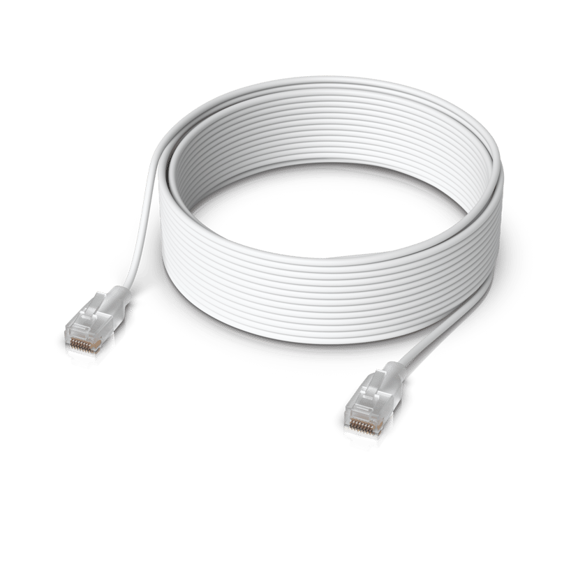 Ubiquiti UniFi Etherlighting Patch Cable RJ-45 Cat 6 15m Doorschijnend, Wit