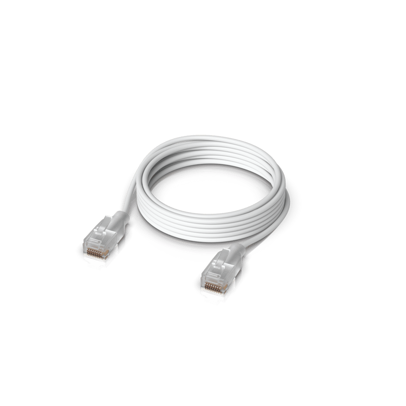Ubiquiti UniFi Etherlighting Patch Cable RJ-45 Cat 6 2m Doorschijnend, Wit