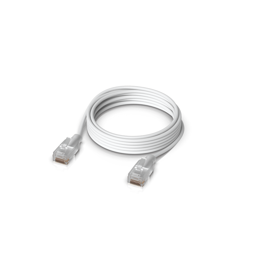Ubiquiti UniFi Etherlighting Patch Cable RJ-45 Cat6 2m Translucent, Vit