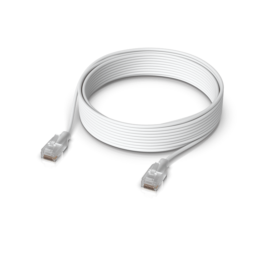 Ubiquiti UniFi Etherlighting Patch Cable RJ-45 Cat 6 8m Doorschijnend, Wit
