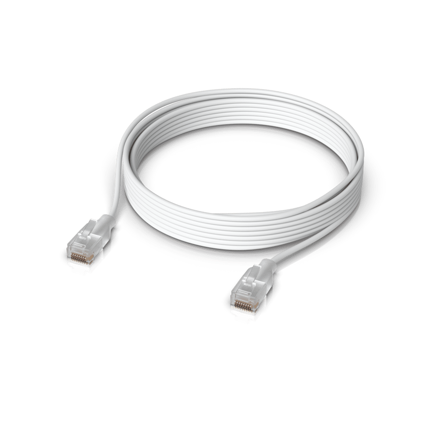 Ubiquiti UniFi Etherlighting Patch Cable RJ-45 Cat 6 5m Doorschijnend, Wit