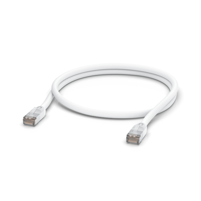 Ubiquiti UACC-CABLE-PATCH-OUTDOOR-1M-W nätverkskablar Vit Cat5e S/UTP (STP) RJ-45 Cat5e 1m Vit