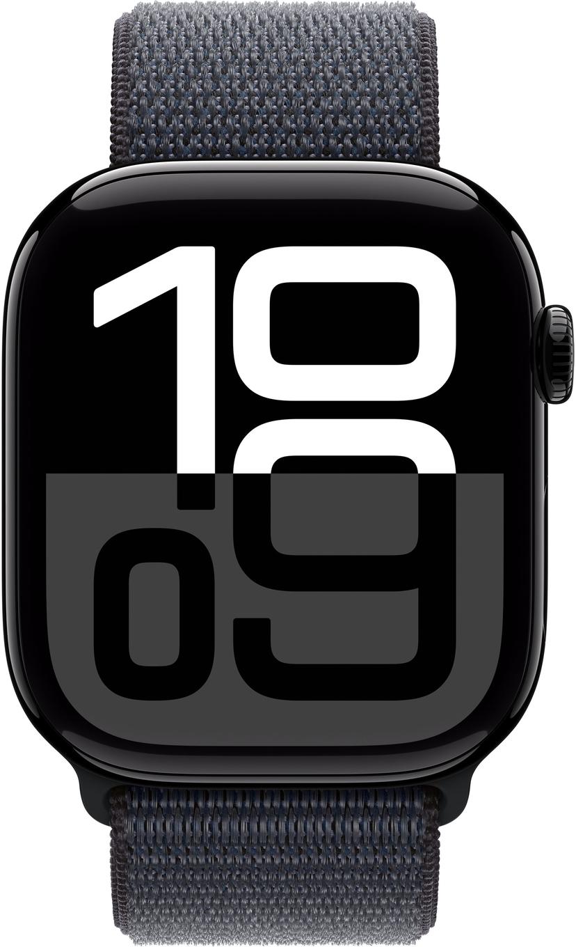 Apple Watch Series 10 GPS 46mm Jet Black Aluminium Case with Ink Sport Loop