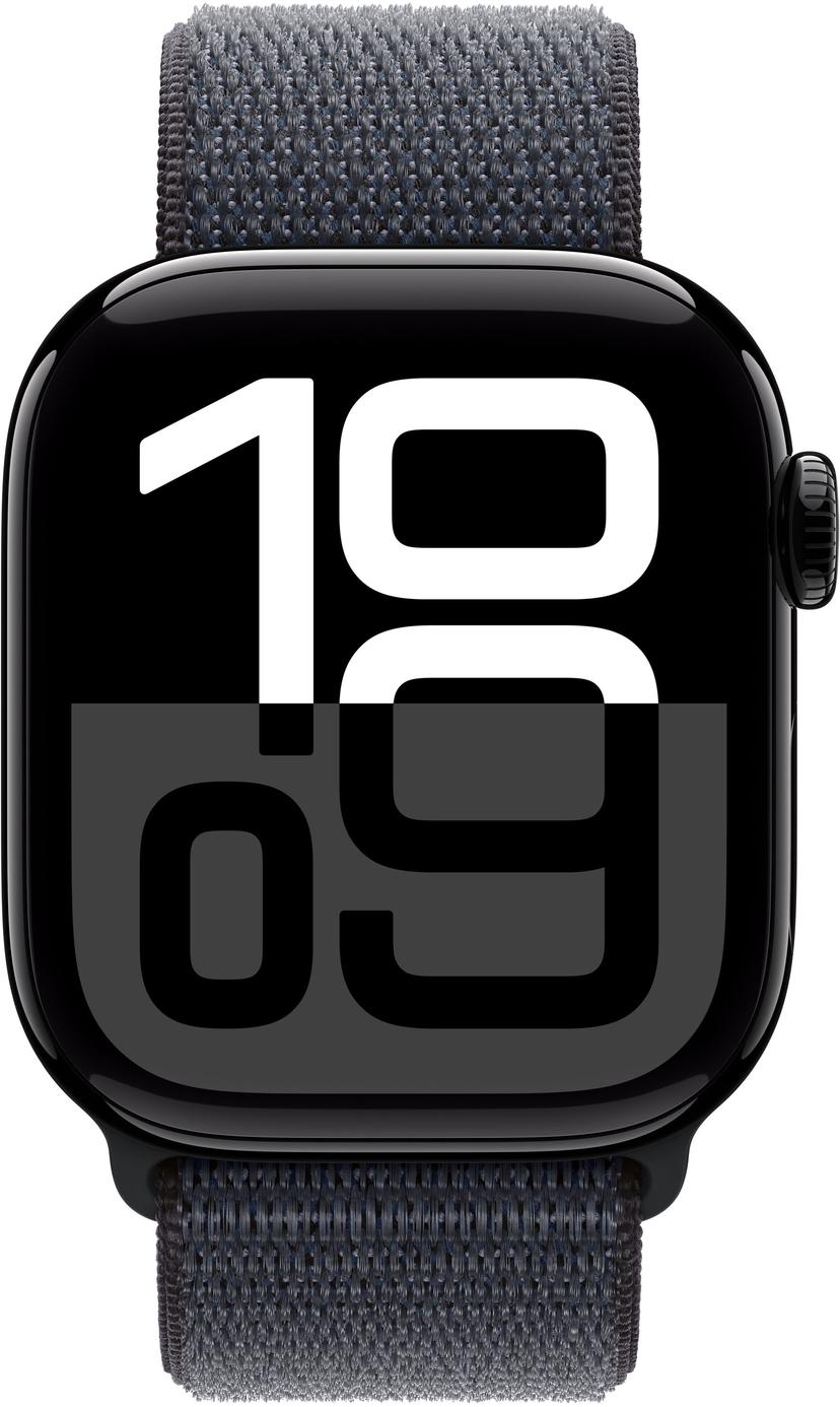 Apple Watch Series 10 GPS 42mm Jet Black Aluminium Case with Ink Sport Loop