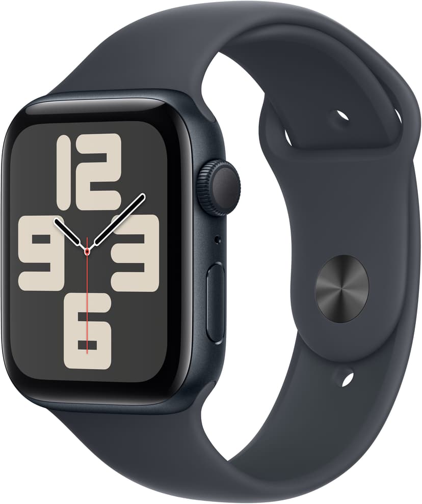 Apple Watch SE GPS 44mm Midnight Aluminium Case with Midnight Sport Band - M/L