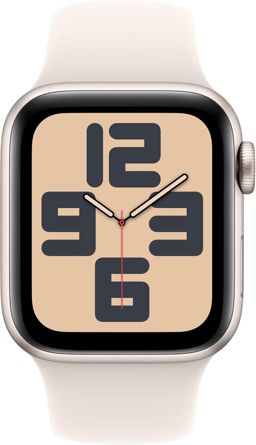 Apple Watch SE GPS 40mm Starlight Aluminium Case with Starlight Sport Band - M/L