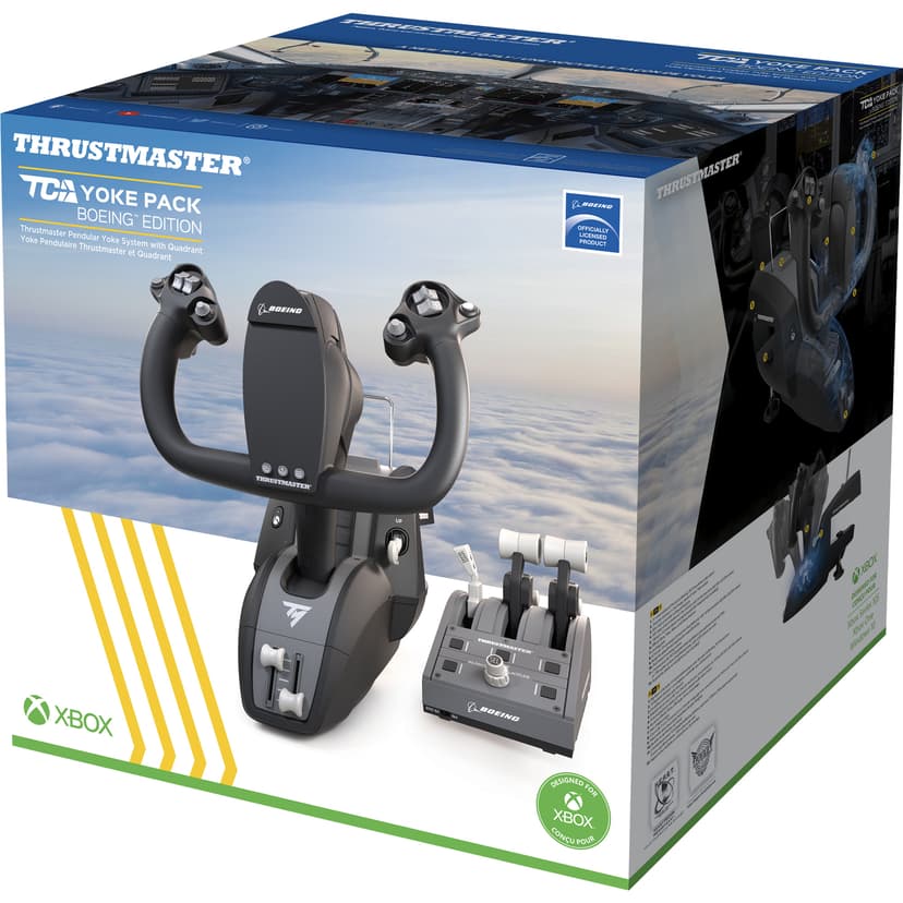 Thrustmaster TCA Yoke Pack - Boeing Edition XSX/PC Harmaa, Musta