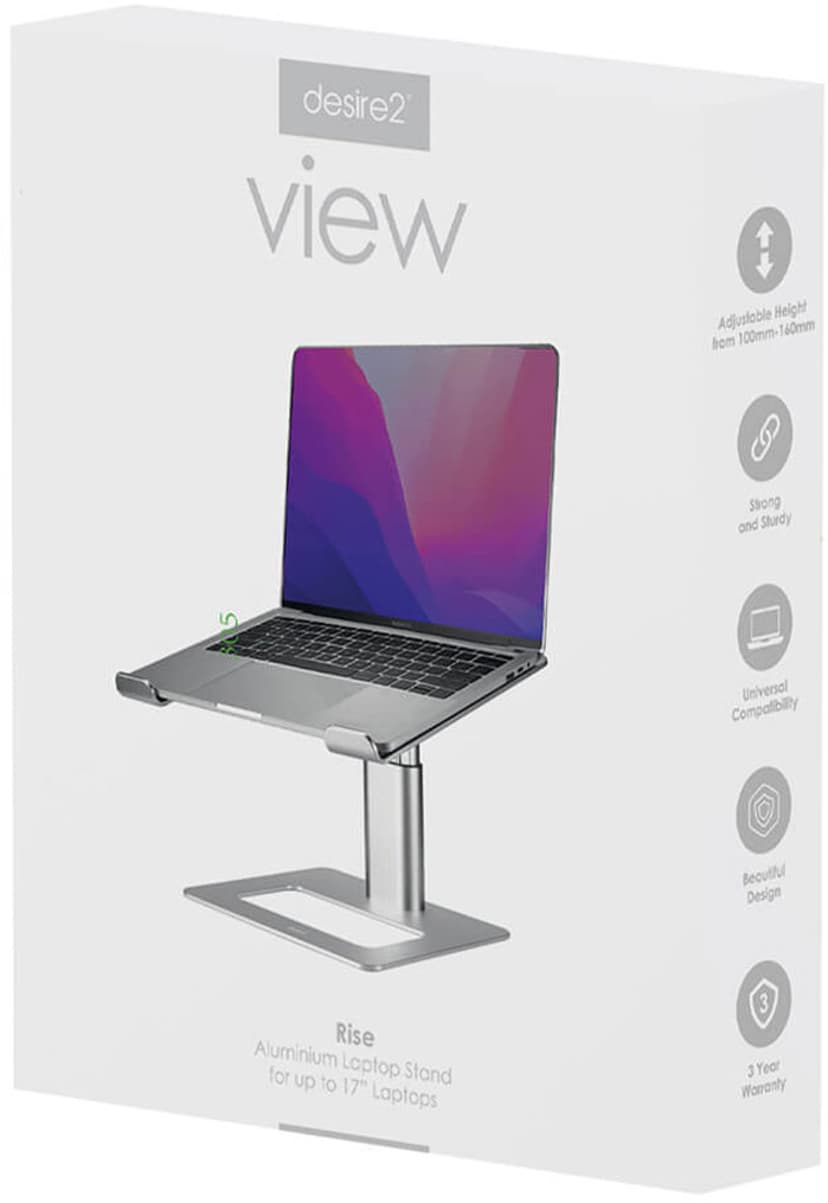 Desire2 Vertikalt Justerbart Ställ för Laptop