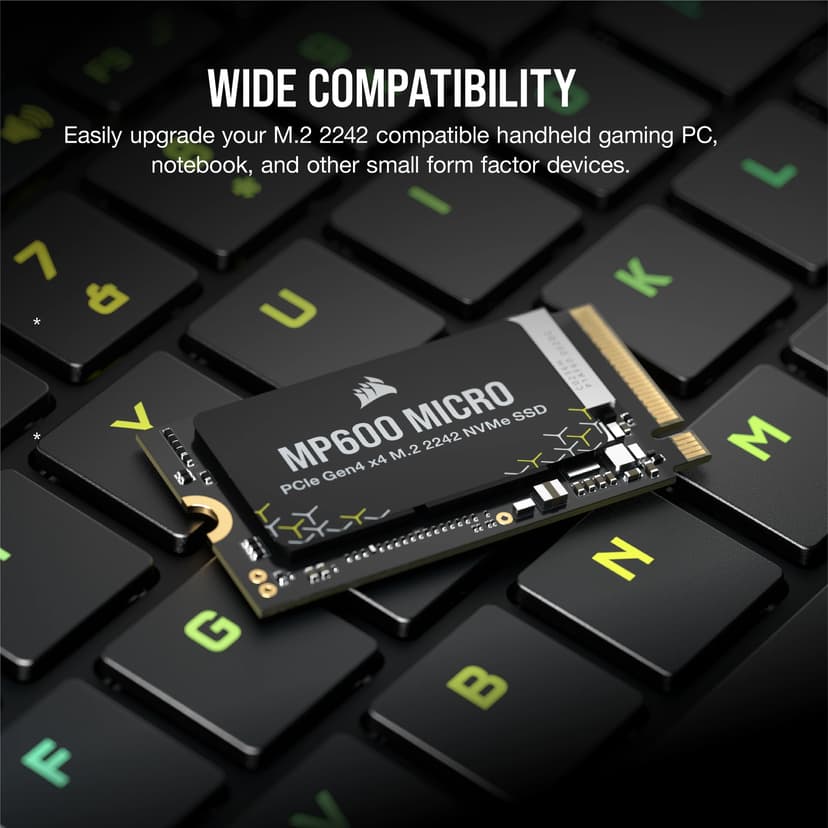 Corsair MP600 MICRO 1 TB M.2 PCI Express 4.0 NVMe 3D TLC M.2 PCIe 4.0