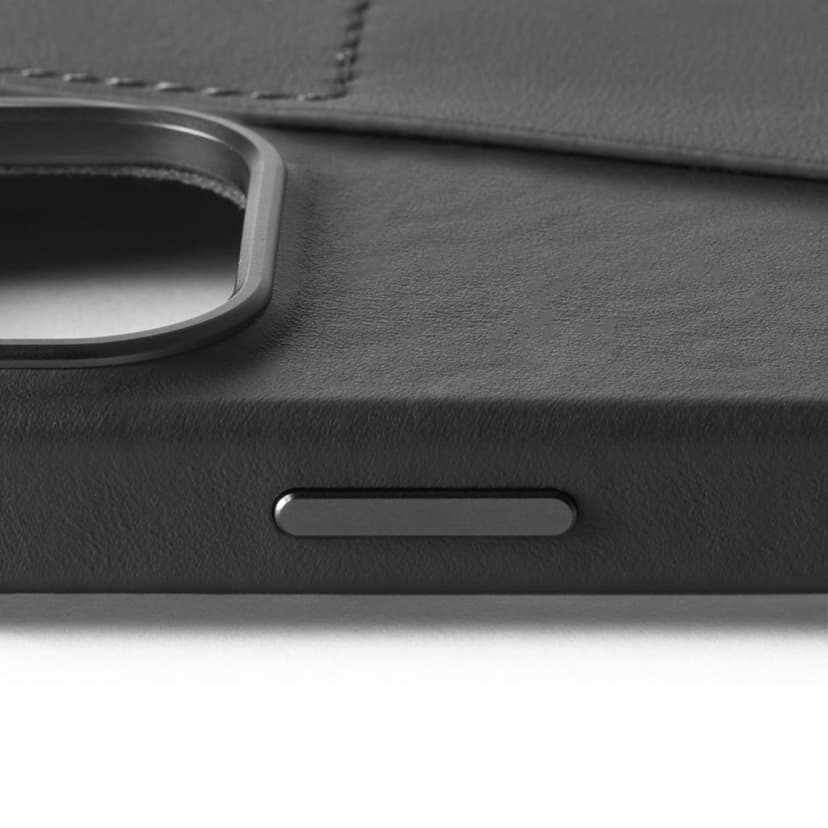 Mujjo Lommebokveske i skinn iPhone 16 Pro Svart