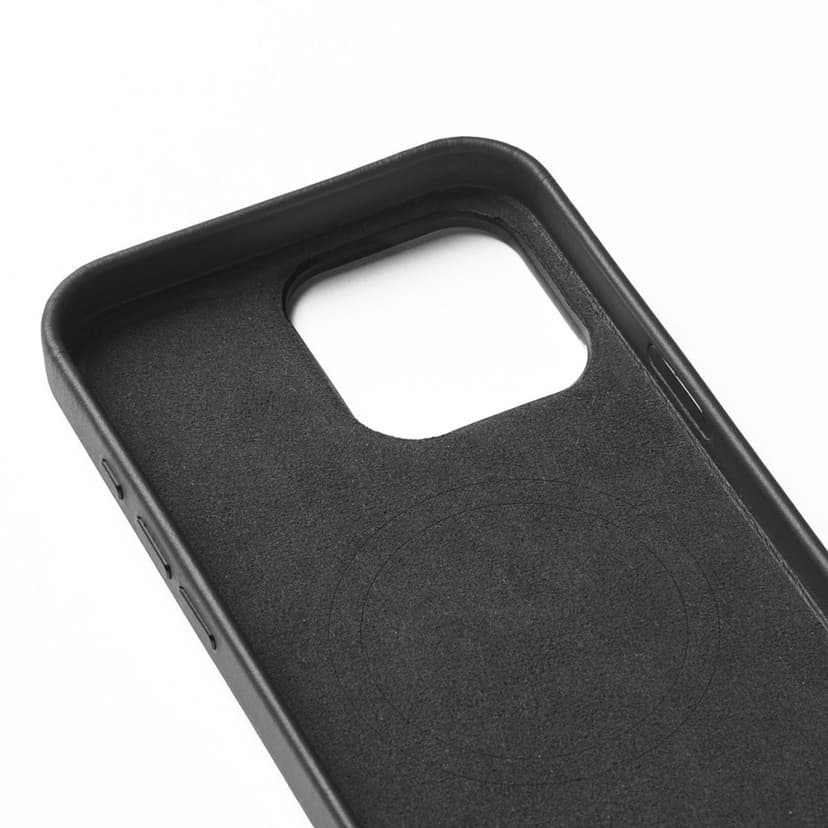 Mujjo Plånboksfodral i läder iPhone 16 Pro Svart