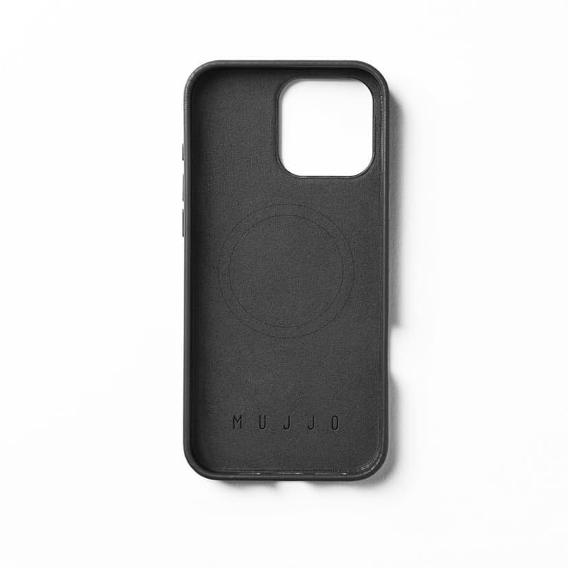 Mujjo Baksideskydd i läder iPhone 16 Pro Max Svart