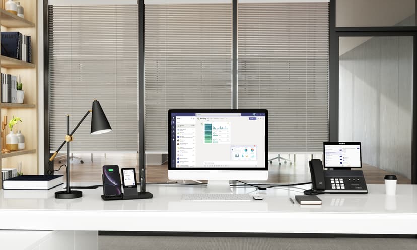 Yealink WH66 Mono UC Headset Trådlös Huvudband Kontor/callcenter USB Type-A Bluetooth Laddningsställ Svart USB Type-A Svart