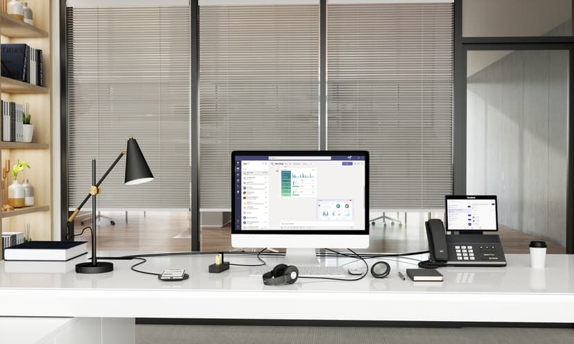 Yealink WH66 Mono UC Headset Trådlös Huvudband Kontor/callcenter USB Type-A Bluetooth Laddningsställ Svart USB Type-A Svart