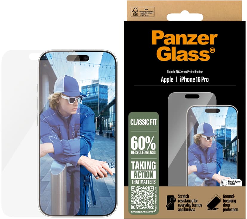 Panzerglass Classic Fit iPhone 16 Pro