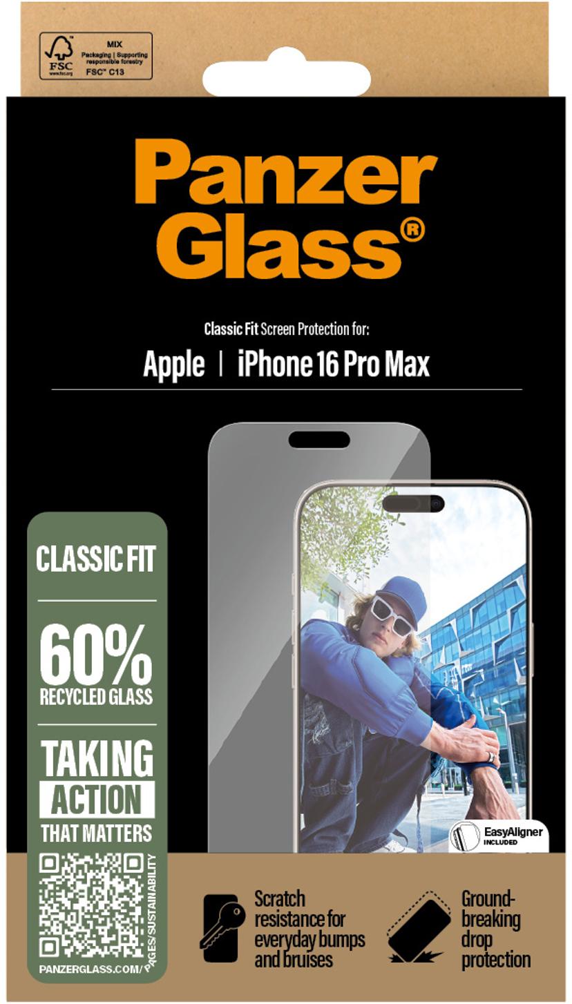 Panzerglass Classic Fit skärmskydd iPhone 16 Pro Max