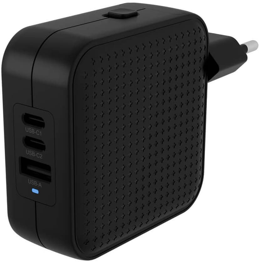 Targus HyperJuice 70W USB-C GaN Rejseoplader Sort
