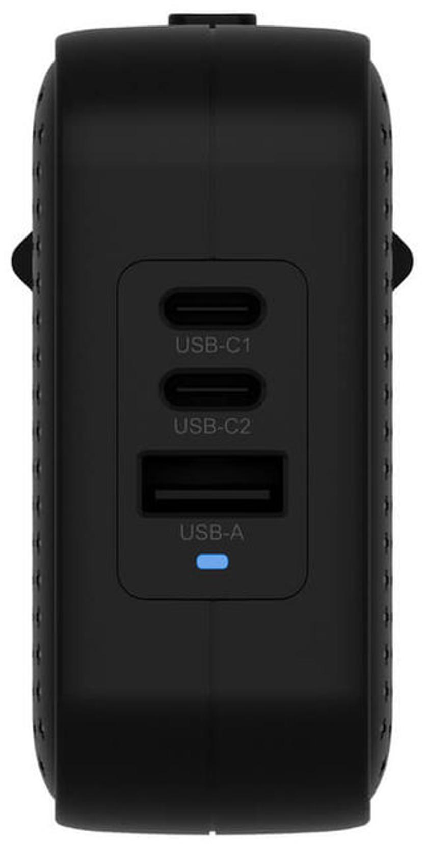 Targus HyperJuice 70 W USB-C GaN reiselader Svart